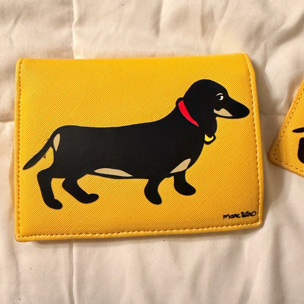 Marc Tetro Yellow Dachshund Wallet